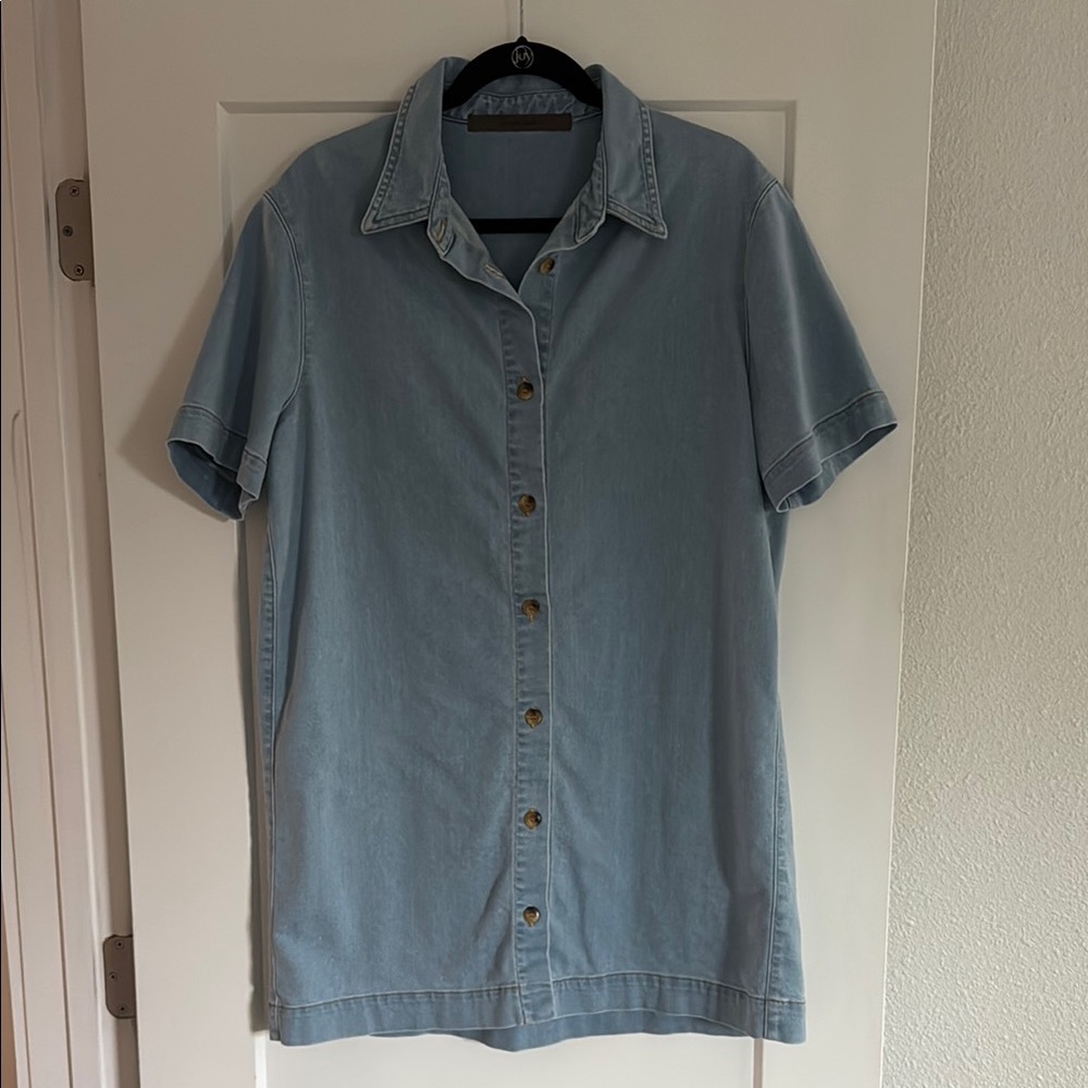 Enza Costa Soft Denim Shirt Dress